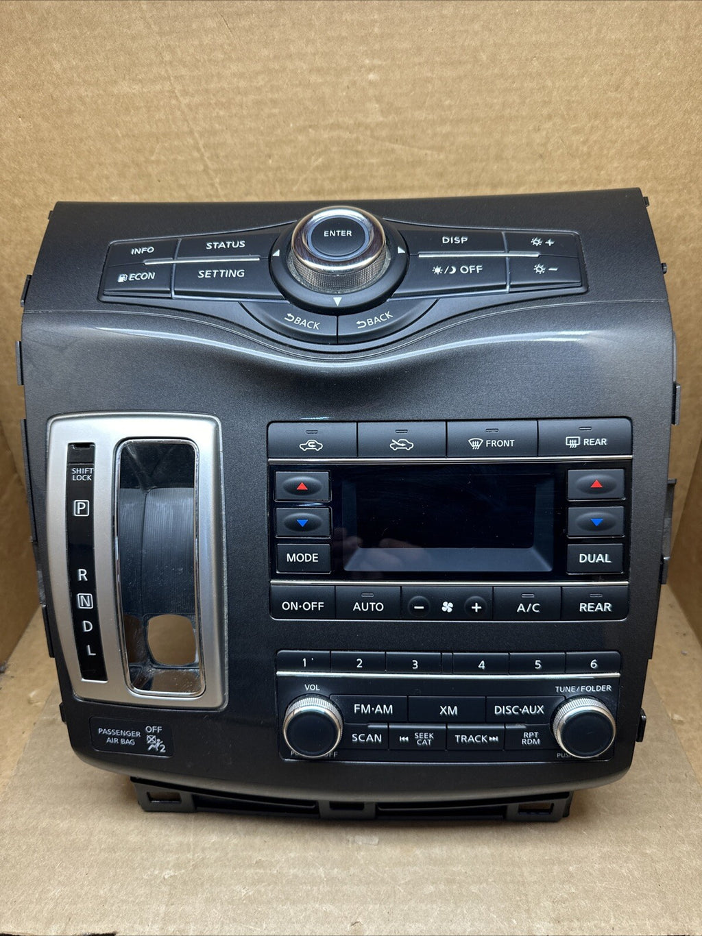 2011 2017 NISSAN QUEST RADIO STEREO AC HEATER CLIMATE CONTROL SHIFTER BEZEL OEM0