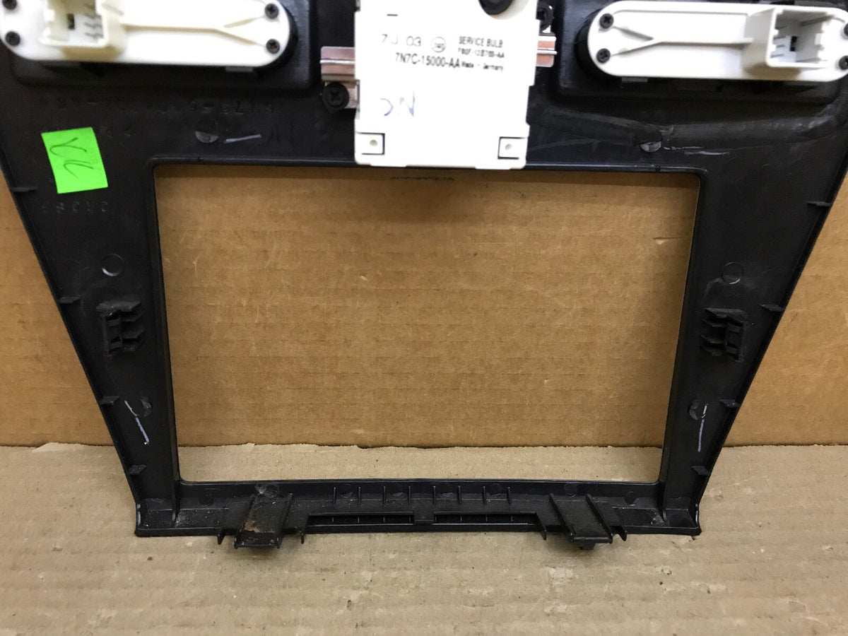 2006 2009 MERCURY MILAN DASH RADIO BEZEL WITH CLOCK HAZARD SWITCH OEM SILVER 8