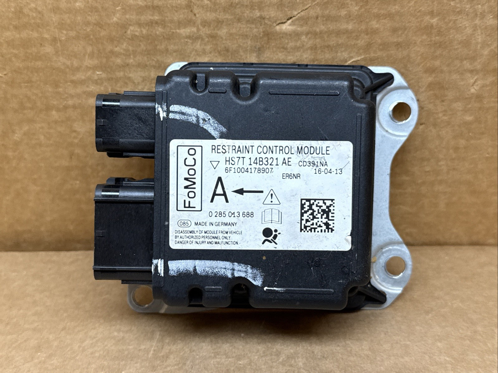 2017 2019 Ford Fusion SRS Airbag Restraint Control Module HS7T 14B321 AE0