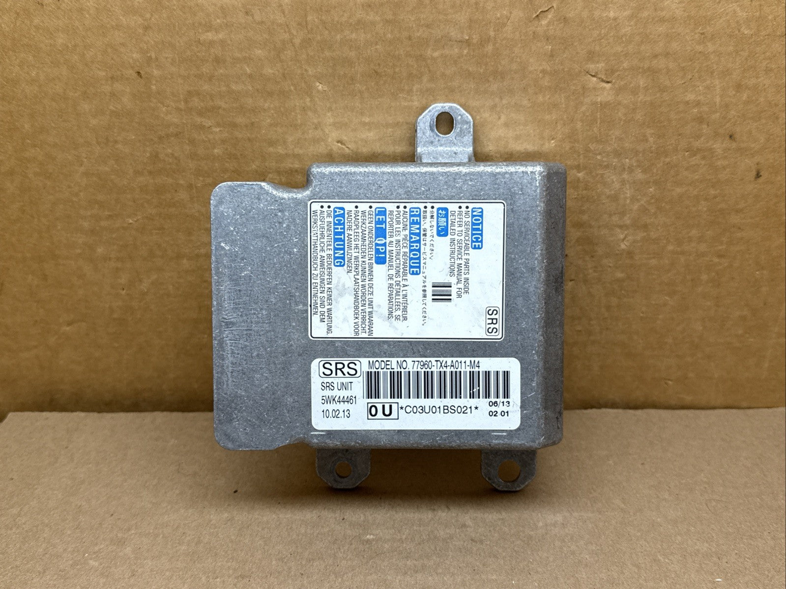 Acura RDX AirBag Air Bag Restraint Control Module 77960 TX4 A011 M40