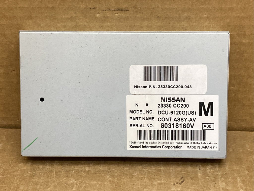2006 2007 QX56 GPS Navigation Radio Display Control Module 28330 CC2000