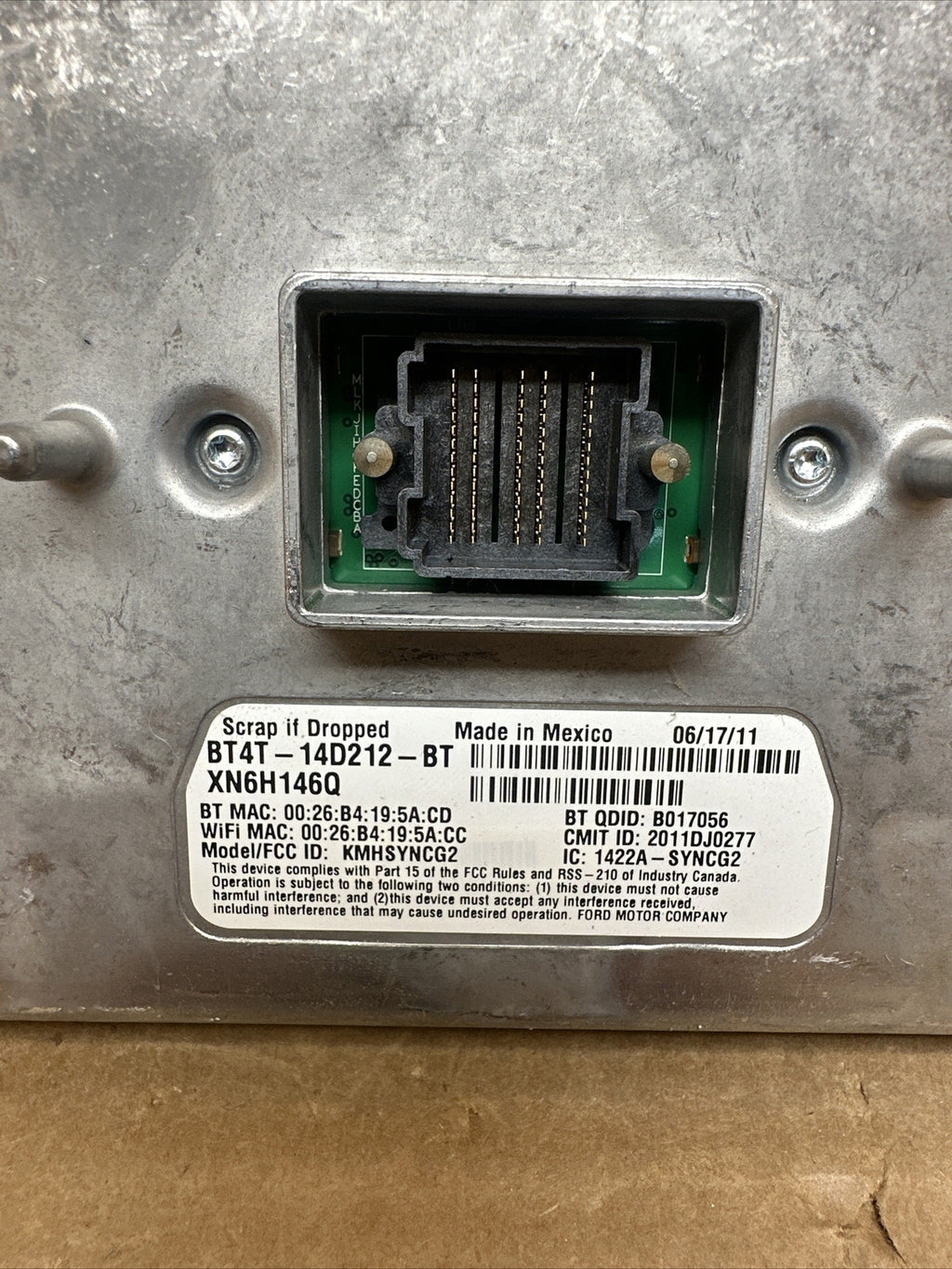 12 15 Ford Sync Voice Control Receiver Module BT4T 14D212 BT BT4T 14F239 CS1