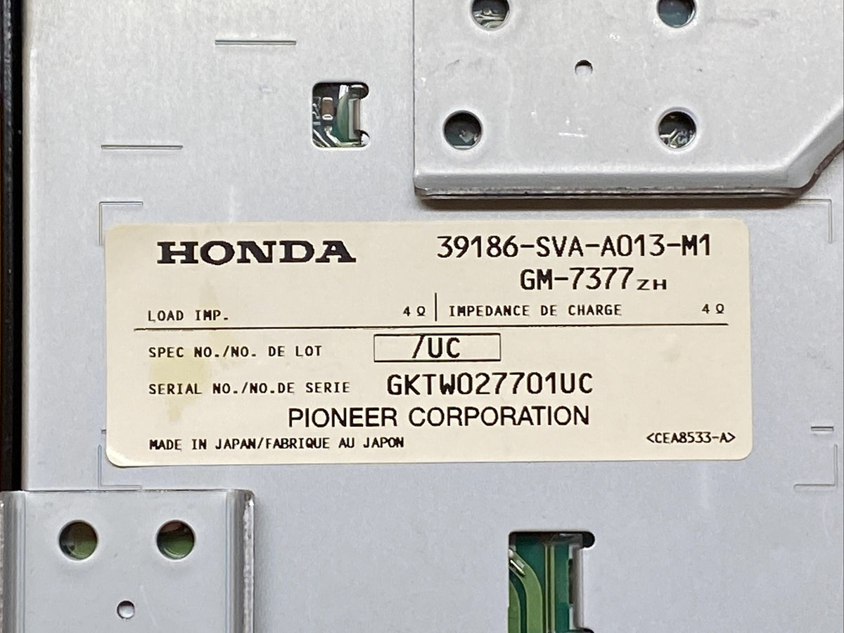 2007 2011 Honda Civic Coupe 2 Door Radio Amp Amplifier OEM 39186 SVA A013 M14