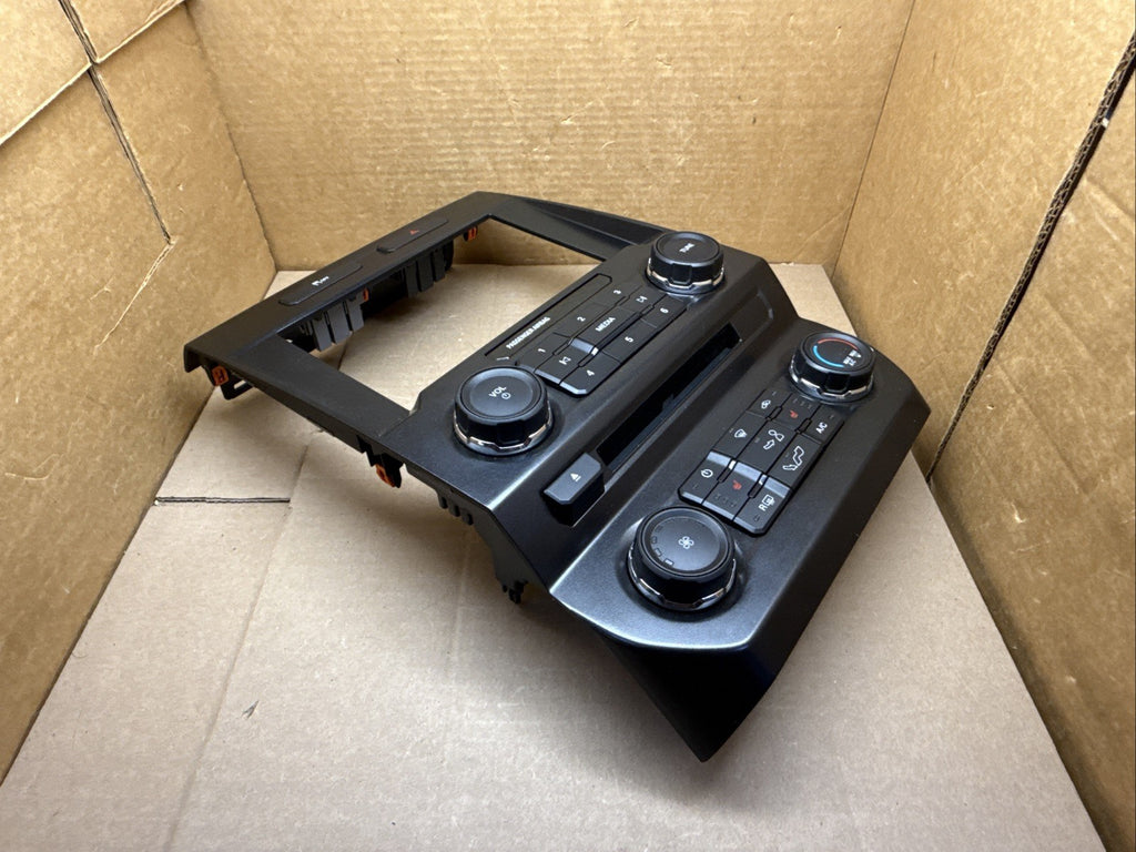 2015 FORD F150 RADIO STEREO CONTROL PANEL W/ TEMPERATURE CONTROL FL3T 18E243 CDJ10