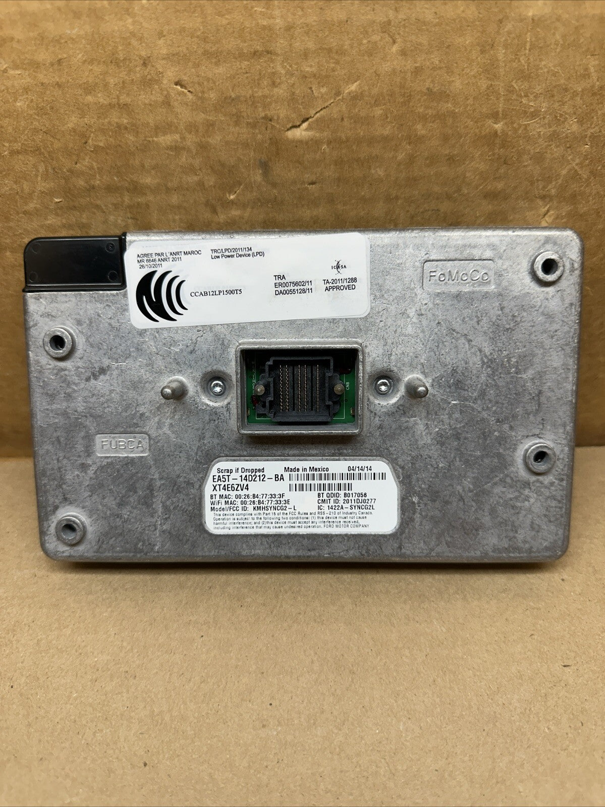 2012 2015 Ford Sync 2 Receiver Module EA5T 14D212 BA DT4T 14F239 AL0