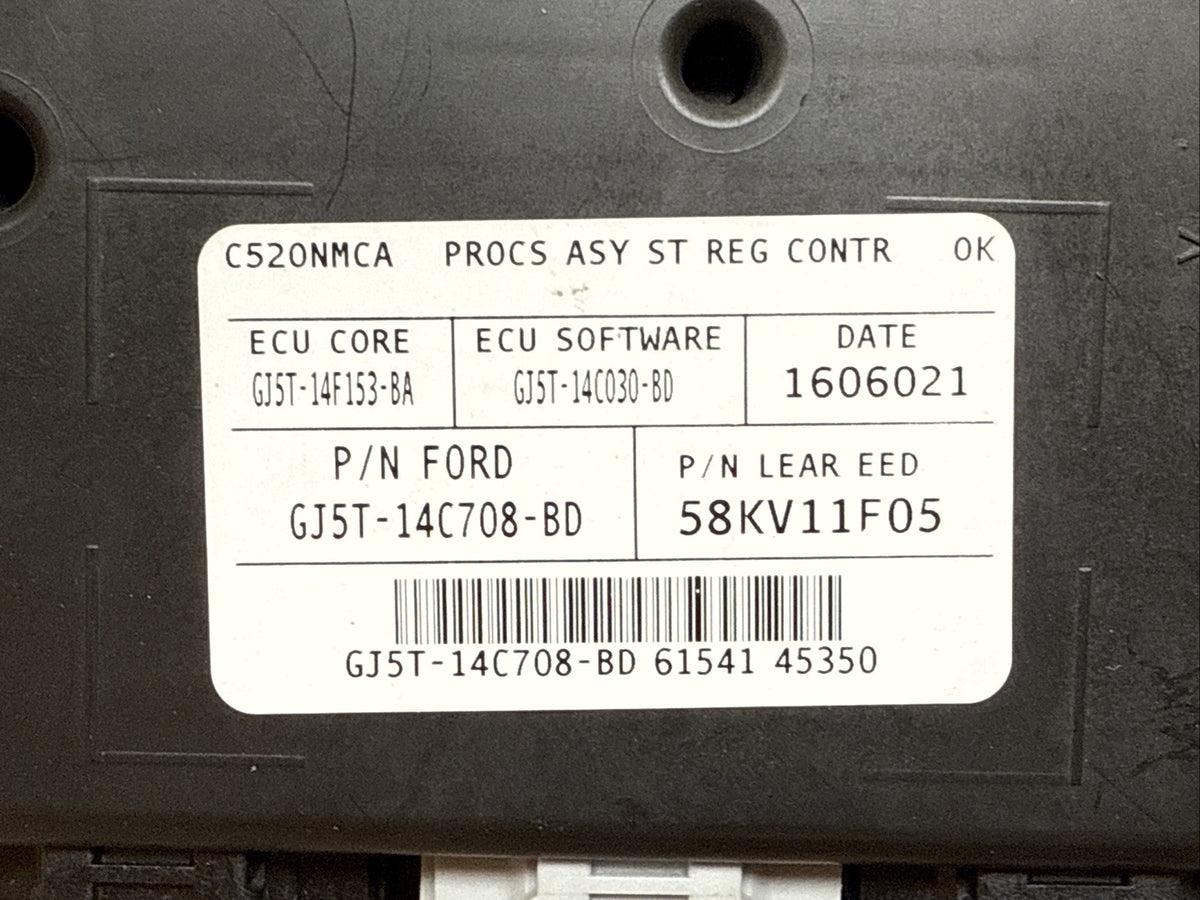 2017 Ford Escape Front Left Driver Side Seat Memory Module GJ5T 14C708 BD1
