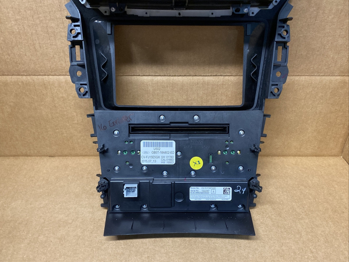 2016 2018 Ford Explorer Radio Climate Control Trim Bezel Panel GB5T 18A802 ED7
