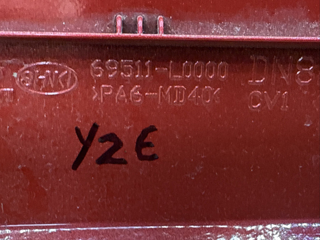 2020 2022 Hyundai Sonata Fuel Gas Tank Filler Door Lid Cover OEM Red Y2E8