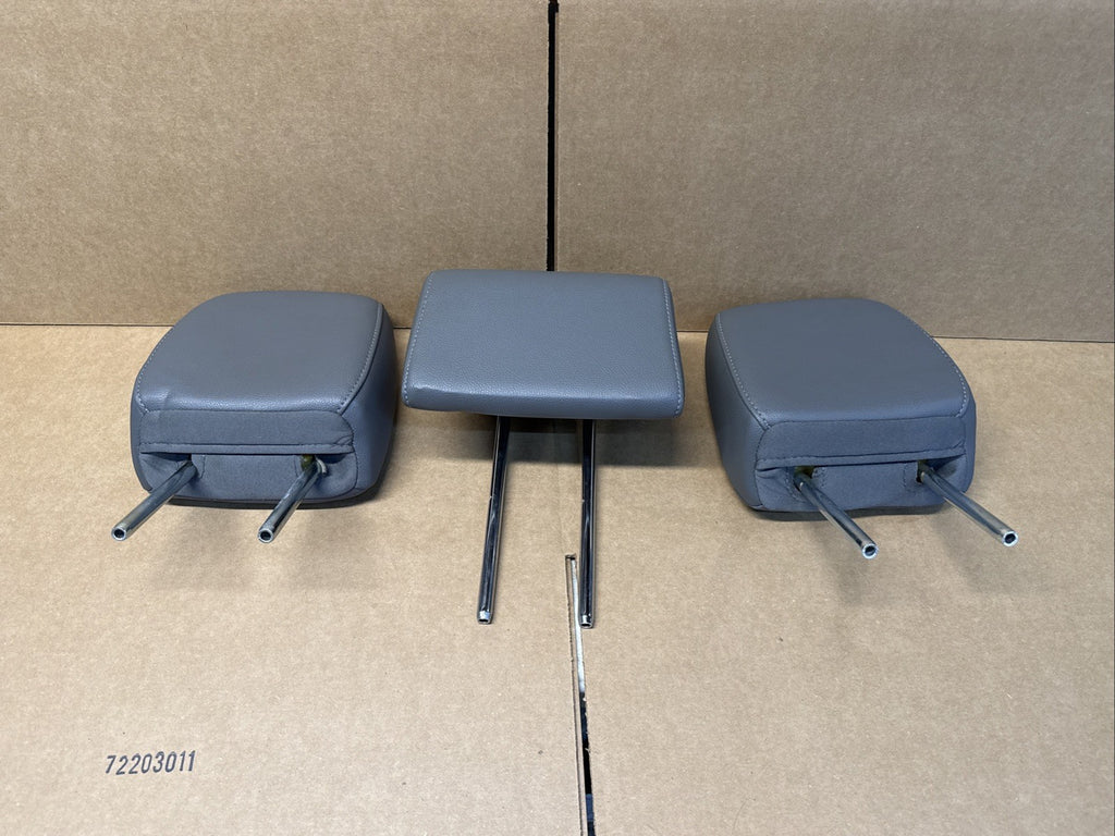 2013 2019 Ford Flex Rear 2nd Row Gray Leather Headrest Set Head Rest OEM7