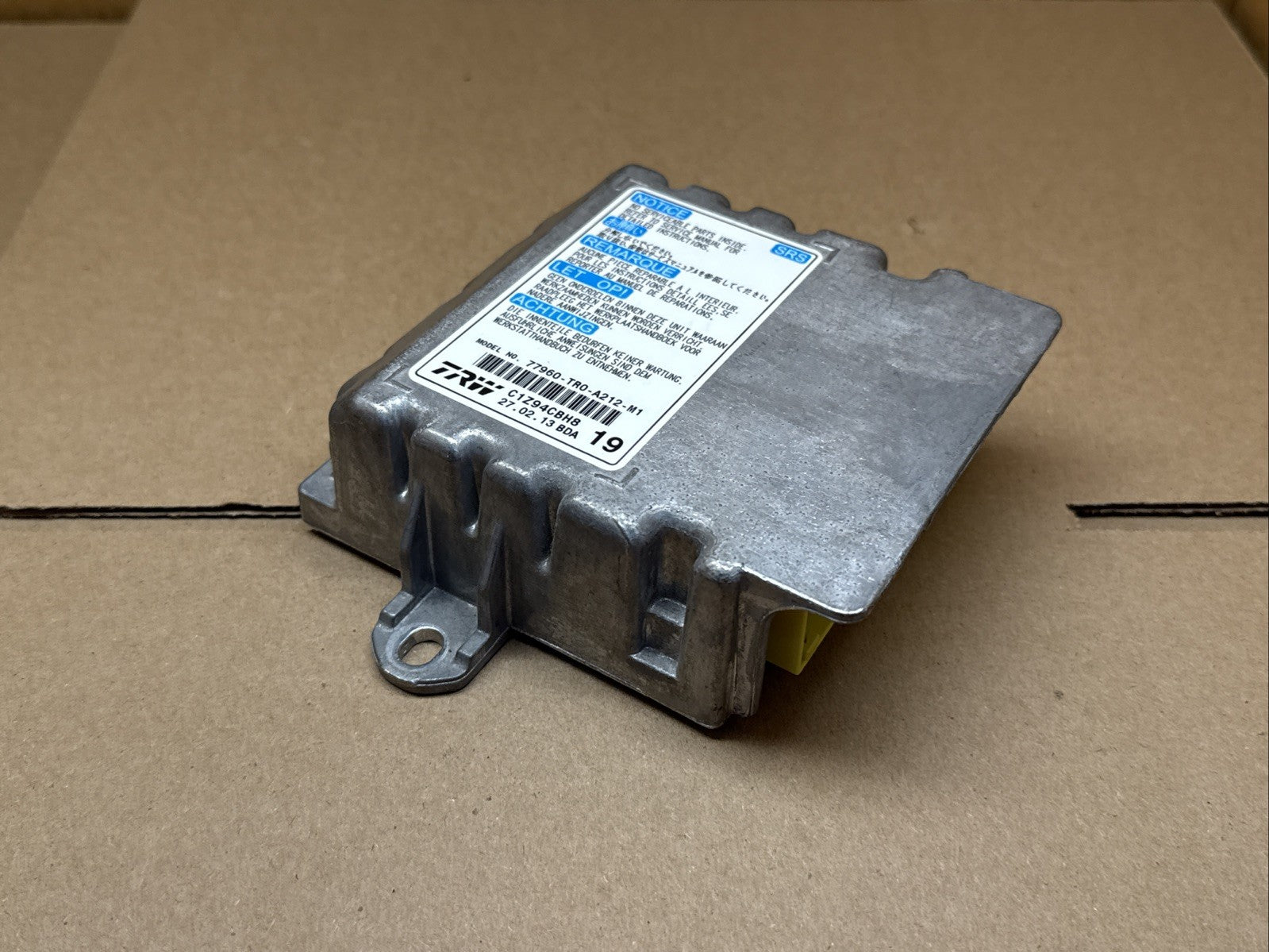 2013 Honda Civic Air Bag Airbag Computer Control Module 77960 TR0 A212 M12