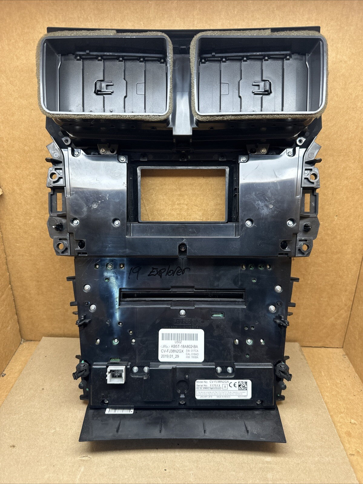 2019 Ford Explorer Radio Control Panel OEM KB5T 18A802 BA5