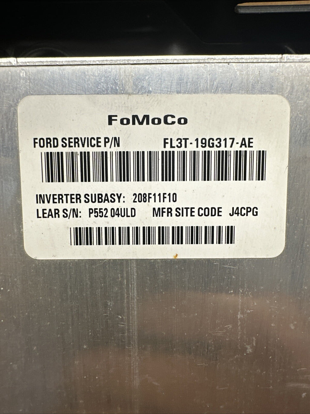 2015 2017 Ford F 150 F150 Power Inverter Converter Module FL3T 19G317 AE3