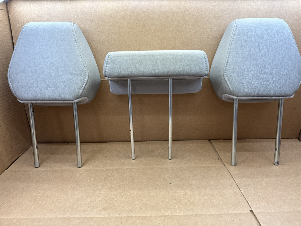 2014-2020 Acura MDX Headrest Head Rest Second 2nd Row Rear Set Leather Gray6