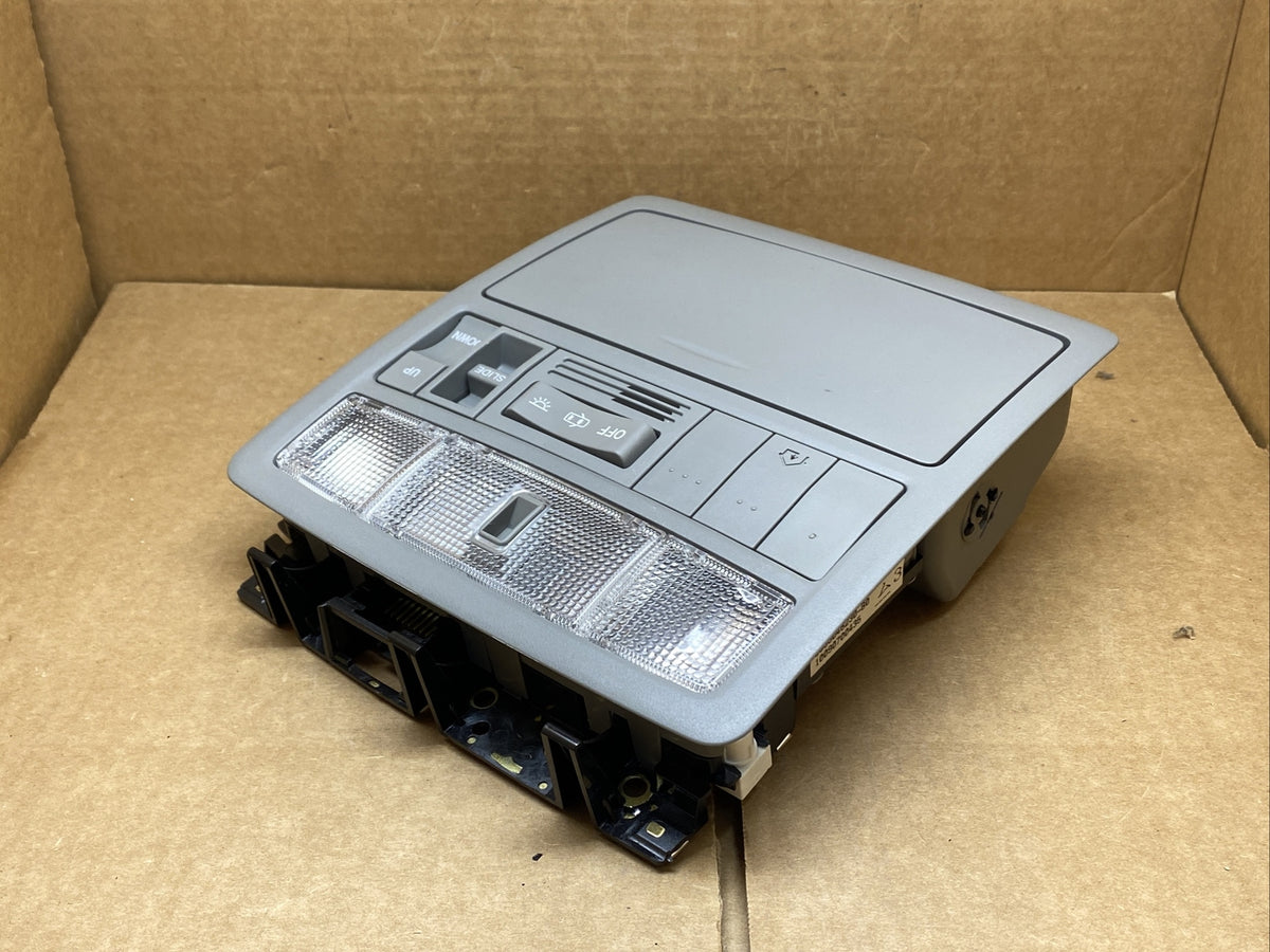 2010 2013 Toyota Highlander Front Over Head Overhead Console Sunroof Light Gray7
