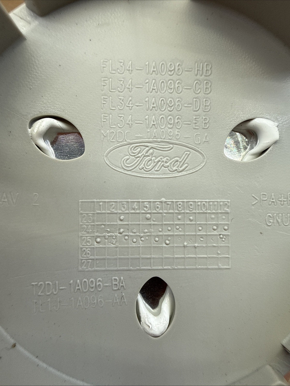 2021-2025 Ford BRONCO Black Center Cap Caps  FL34-1A096-HB Set3