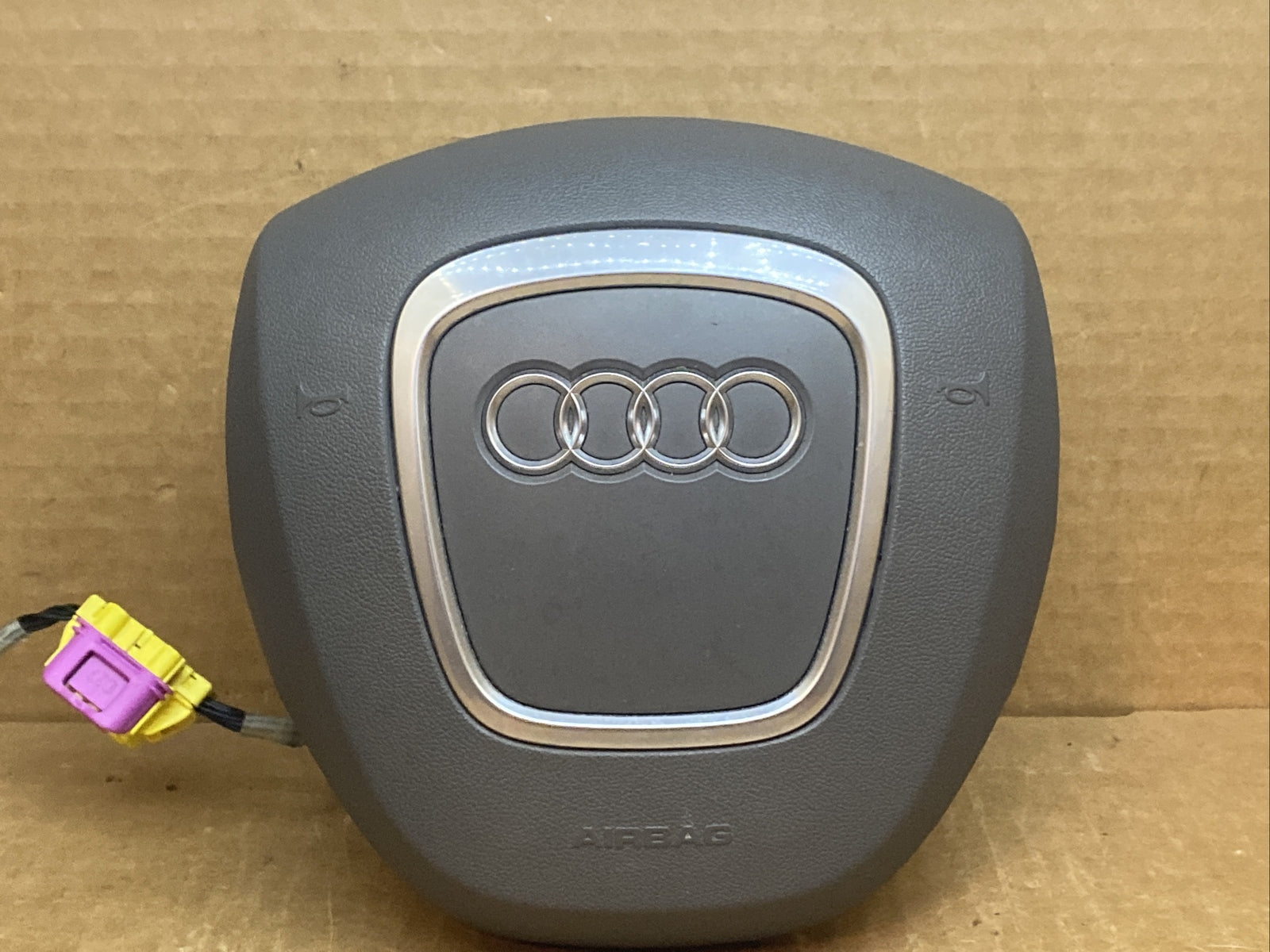 Audi A6 S6 Front Left Driver Side Steering Wheel Airbag Air Bag Platinum Gray NQ2