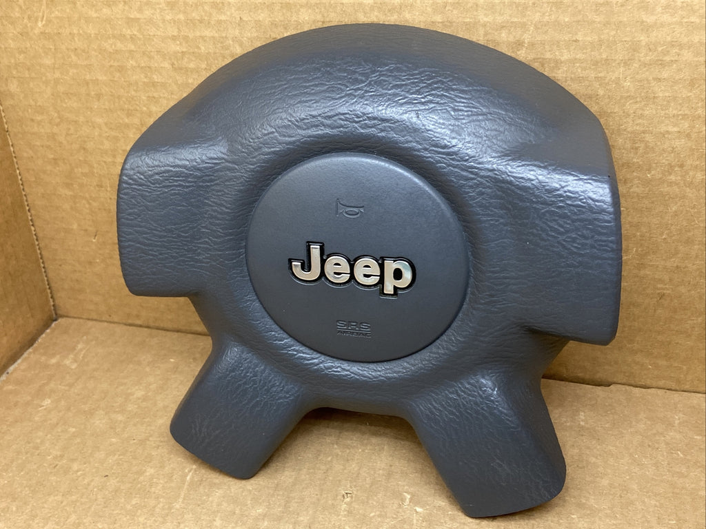 02 07 Jeep Liberty Front Left Driver Side Steering Wheel Air Bag Airbag Gray DB3