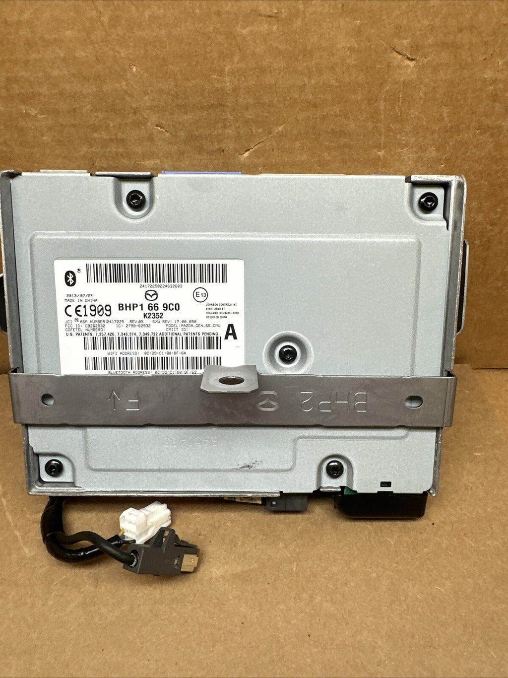 2014 2016 Mazda 3 Bluetooth Radio Receiver Module BHP1 66 9C07