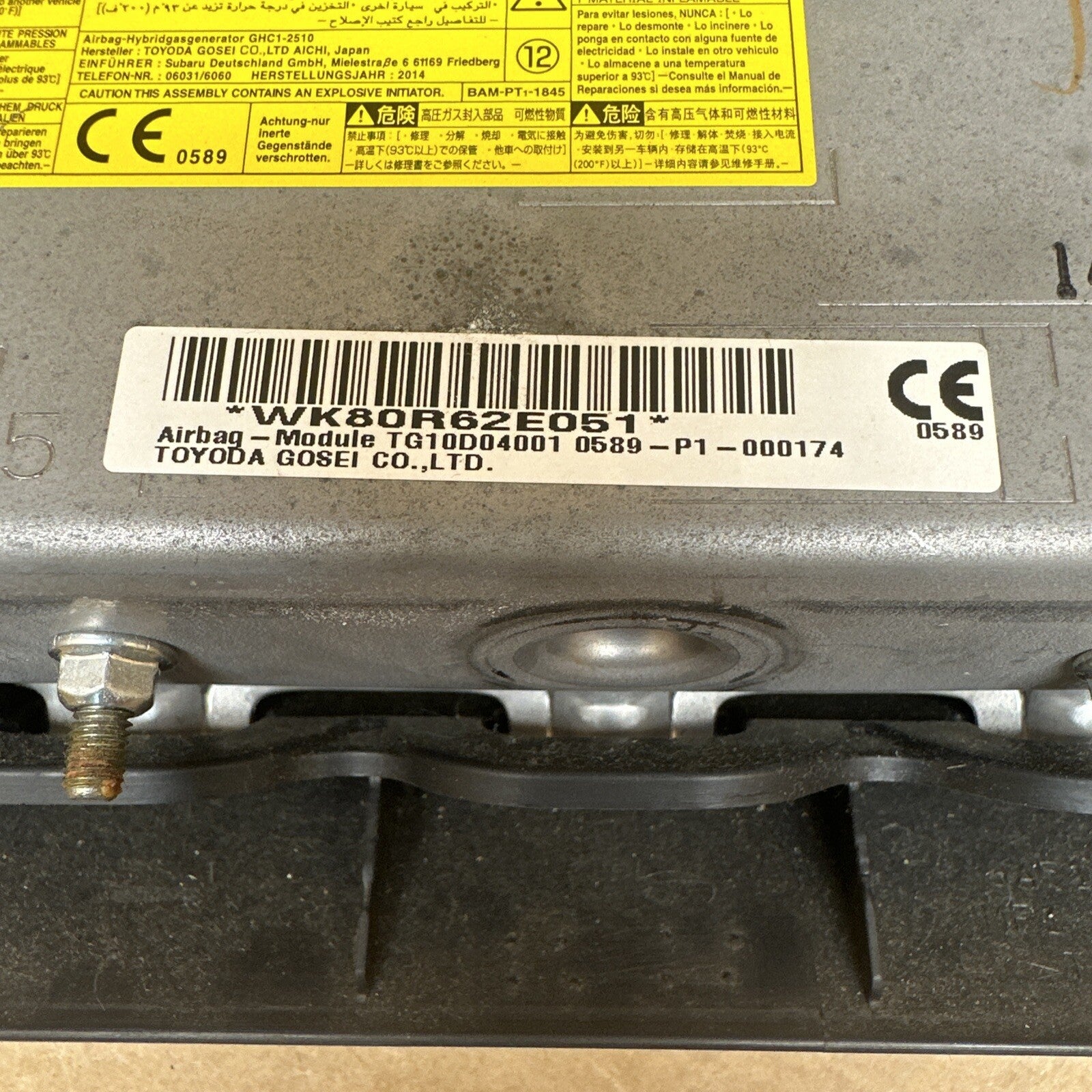 2012 2016 Subaru Impreza Crosstrek Left Side Driver Knee Lower Air Bag Airbag8