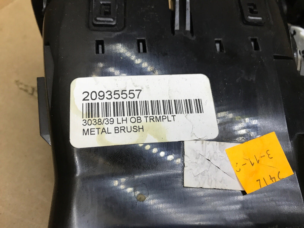 07 14 Chevrolet GMC Dash Air Vent Duct Deflector Trim Plate Cover Front LH Metal5