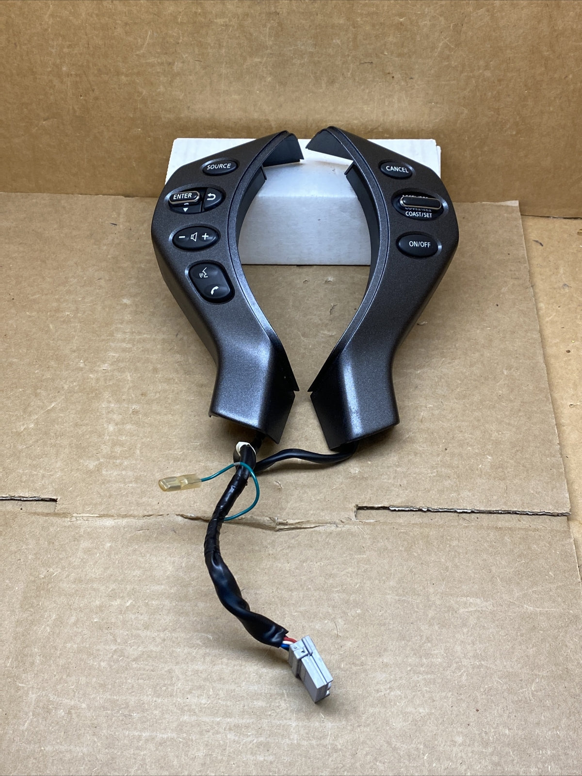 07 12 Nissan Altima Steering Wheel Audio Cruise Control Switch Buttons Charcoal0