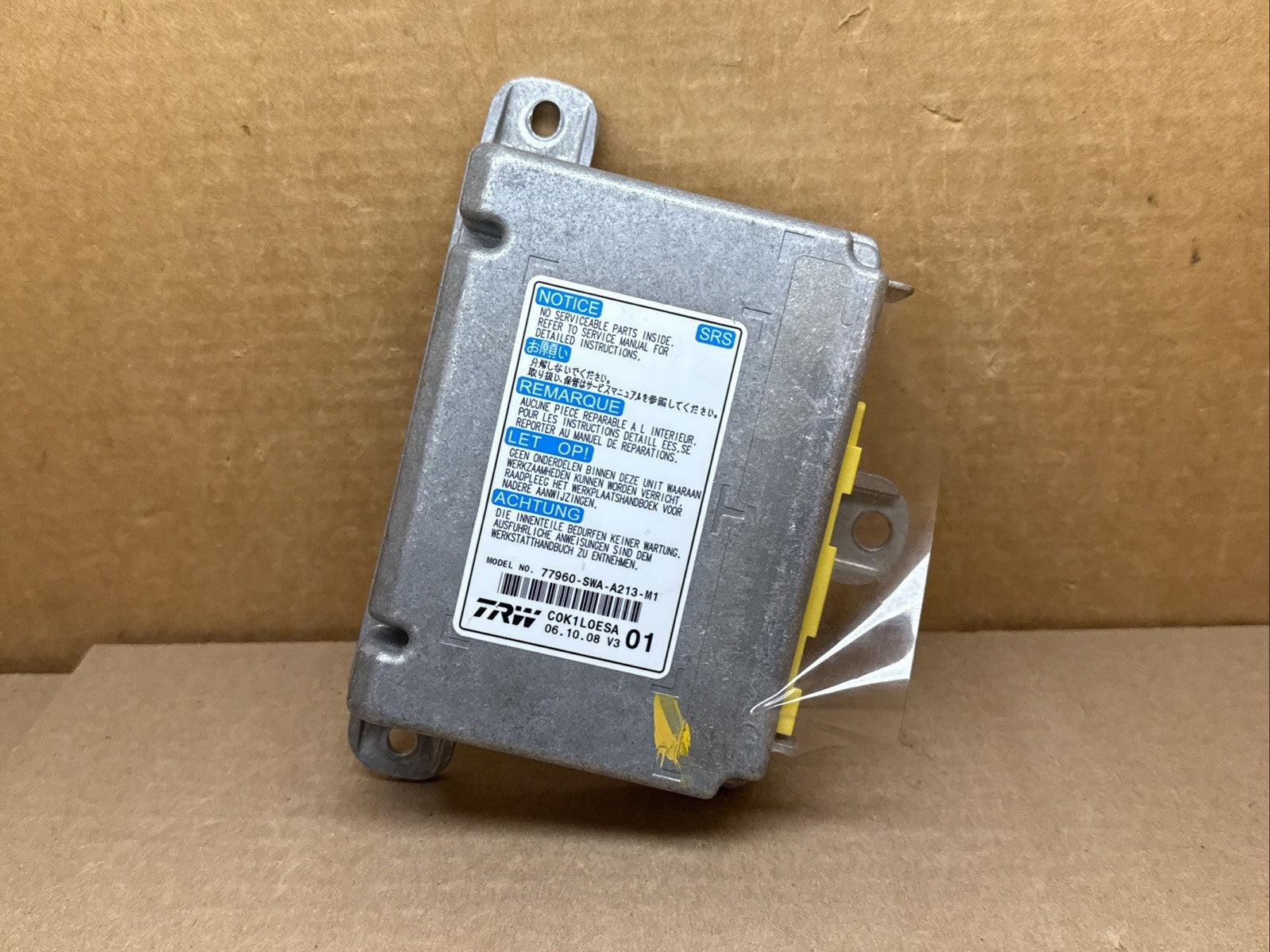 Honda CRV CR V Air Bag Airbag Control Module OEM 77960 SWA A213 M10