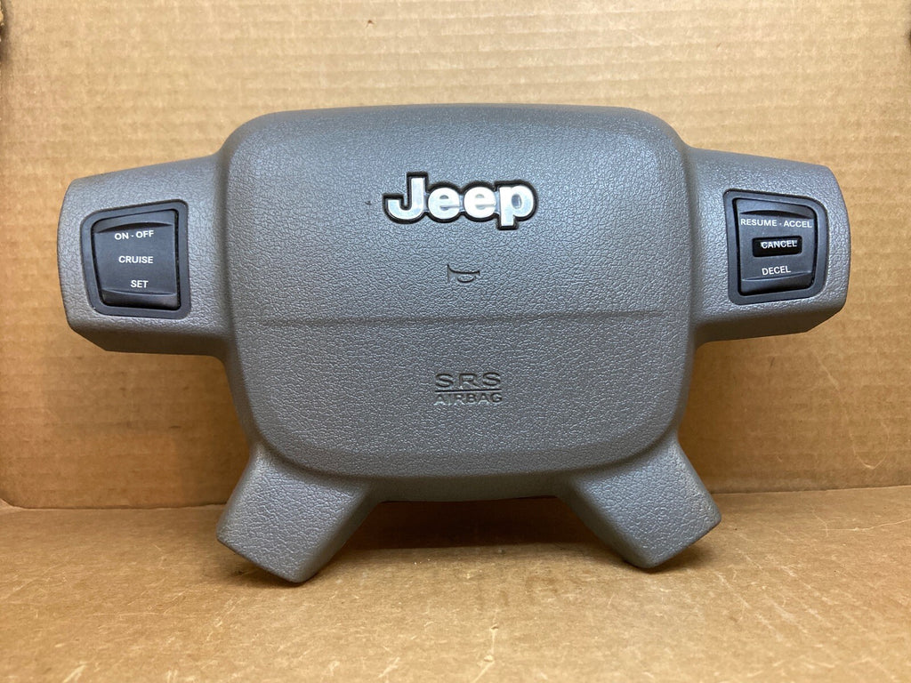 05 07 Grand Cherokee Front Left Driver Side Steering Wheel Air Bag Airbag Gray2