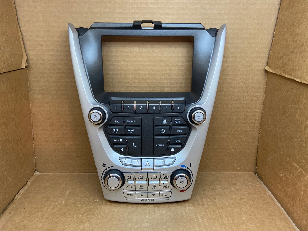 2012 2015 Chevy Equinox Terrain Radio Face Climate Control Panel Bezel 228802430