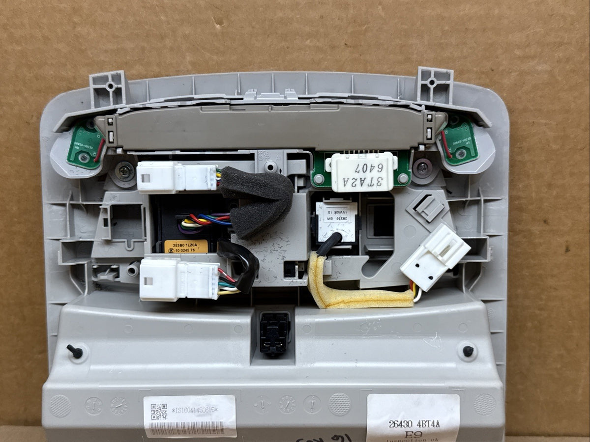 2017 2020 Nissan Rogue Front Center Over Head Overhead Console Gray 26430 4BT4A9
