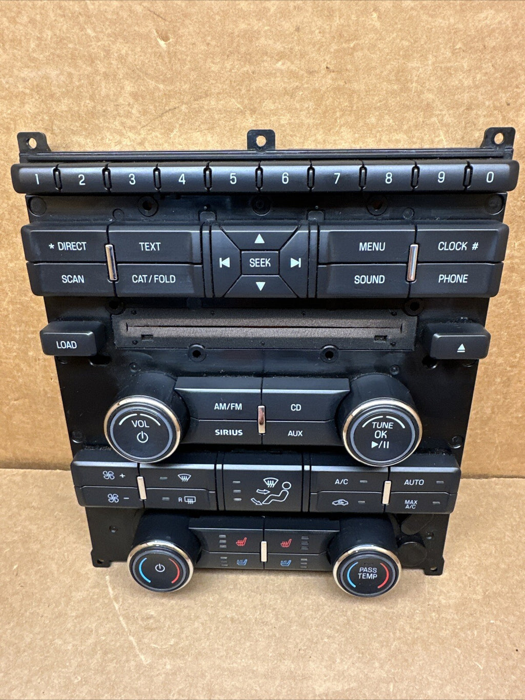 2010 2012 Ford Taurus Radio Face Plate Climate Control Panel OEM AG1T 18A802 DB5
