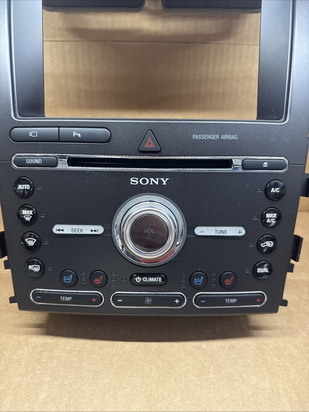 2016 2019 Ford Explorer 8" Sony Radio Climate Control Panel Bezel HB5T 18A802 HB1