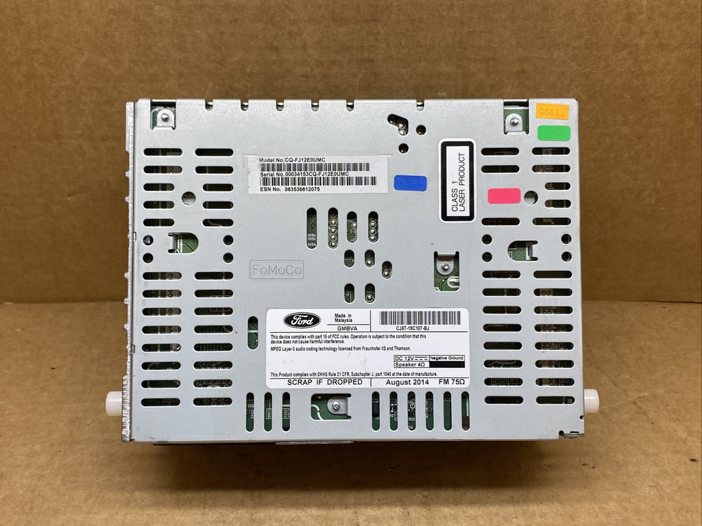 2013 2015 Ford Escape Radio Receiver Disc Reader Module CJ5T 19C107 BJ4