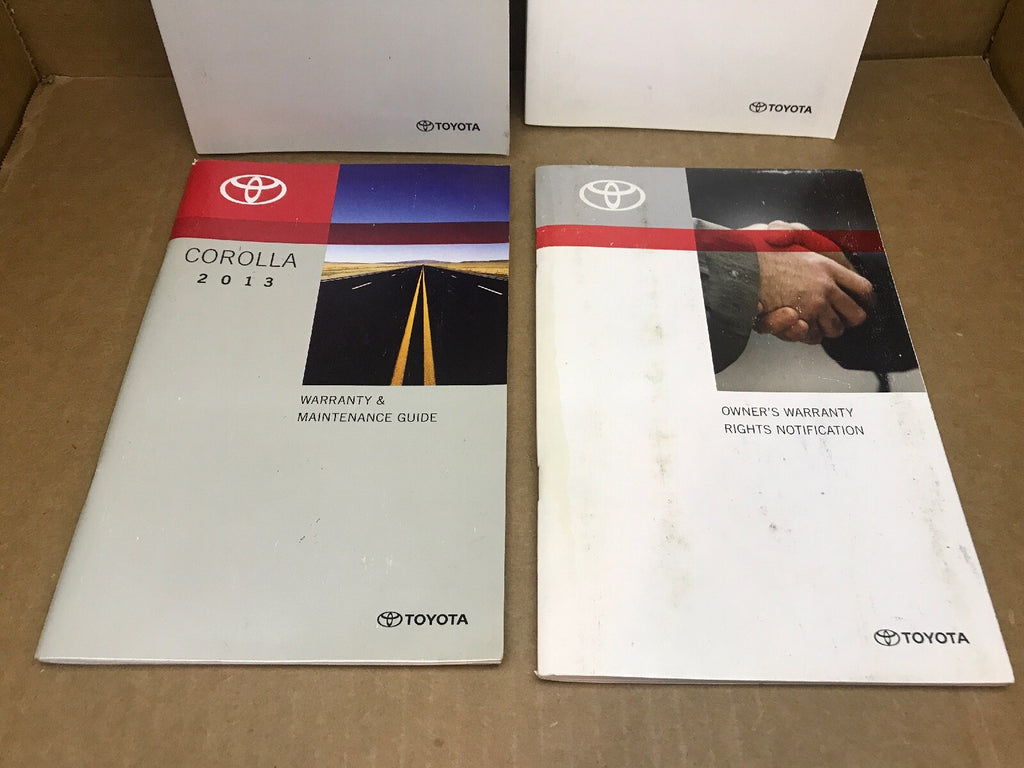 2013 13 TOYOTA COROLLA OWNER'S OWNERS OWNER MANUAL BOOK GUIDE SET OEM2
