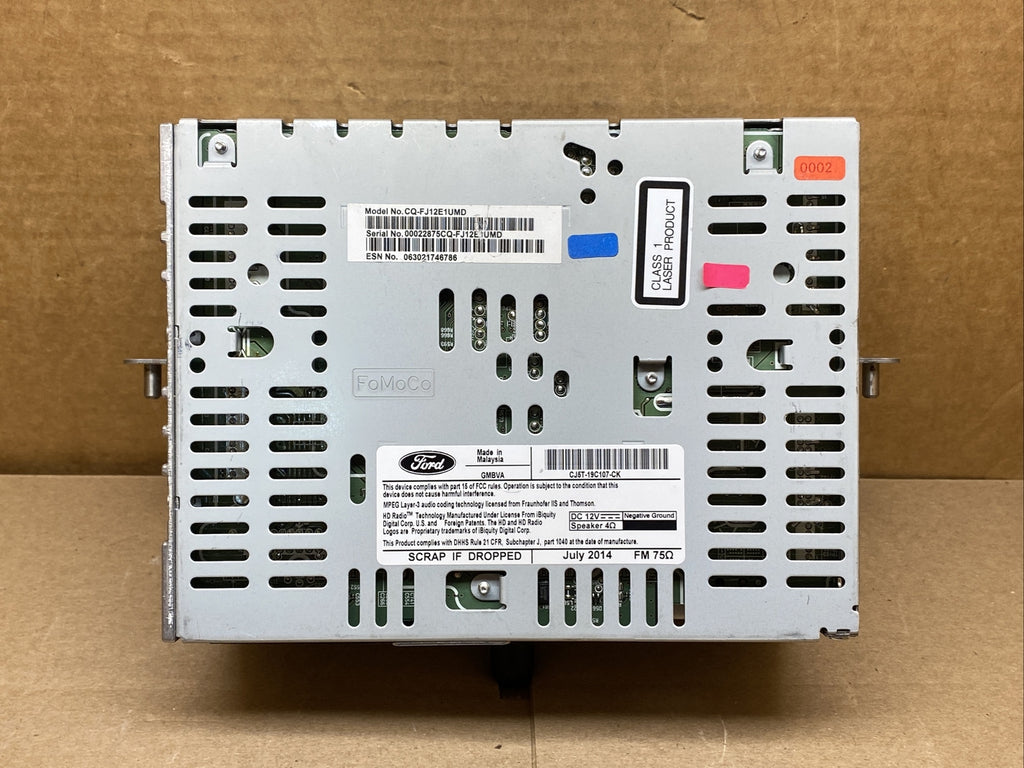 13 16 Ford Escape CD Single Disc MP3 Radio Receiver CJ5T 19C107 CK6
