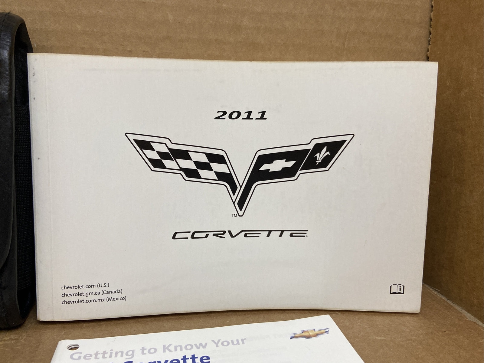 2011 Chevy Corvette Owner's Owners Owner Manual Book Guide Set Case Wallet OEM2