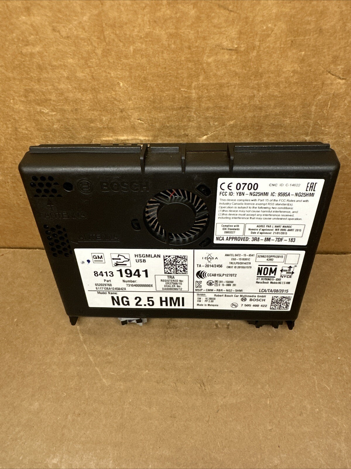 2017 2018 GM HMI Human Machine Interface Control Module 841319412