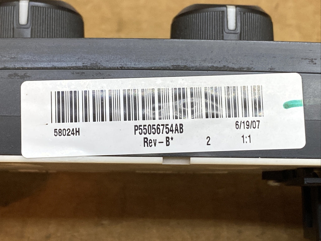 06 08 Dodge Ram Temp Temperature Climate Control Switches Dials P55056754AB7