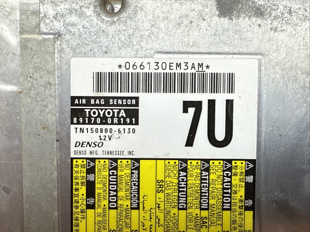 2016 2018 Toyota Rav 4 Rav4 Air Bag Airbag Control Module Computer 89170 0R1911