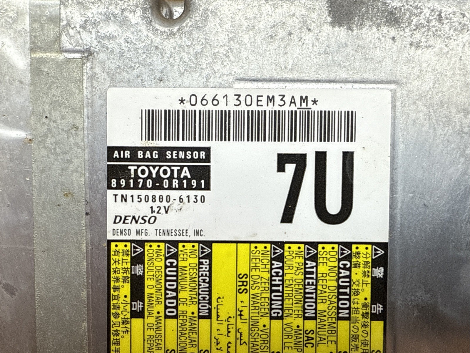 2016 2018 Toyota Rav 4 Rav4 Air Bag Airbag Control Module Computer 89170 0R1911