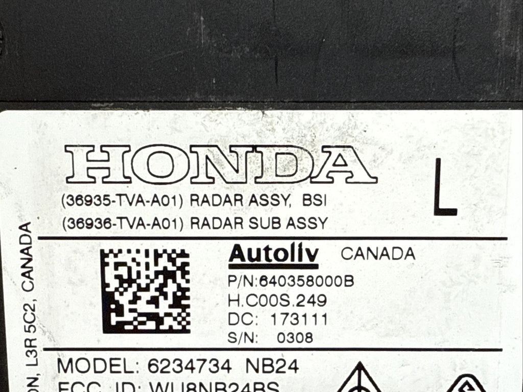 2018 2022 Honda Accord Blind Spot Detection Module Driver Side Left Rear Bumper2