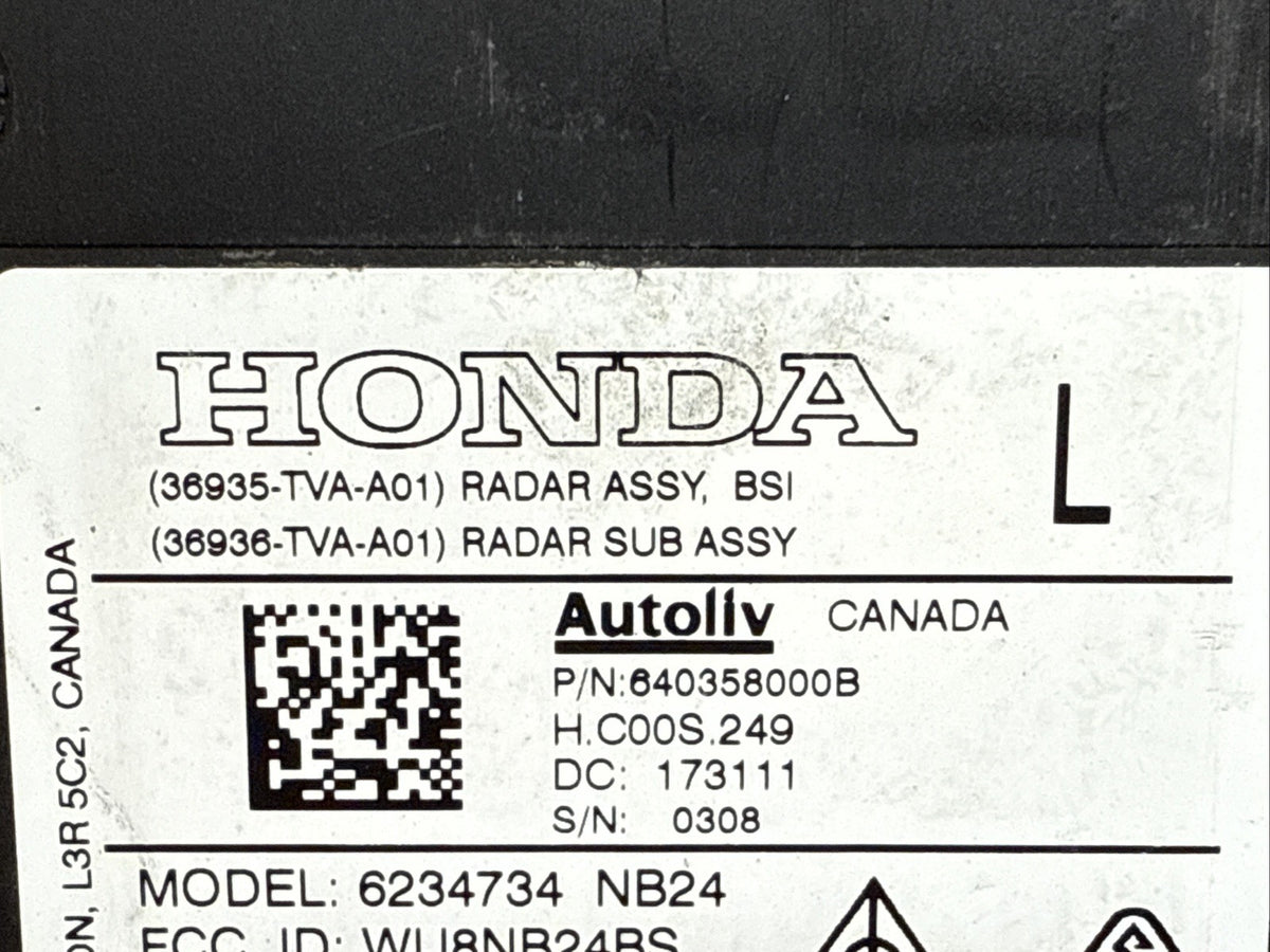 2018 2022 Honda Accord Blind Spot Detection Module Driver Side Left Rear Bumper2