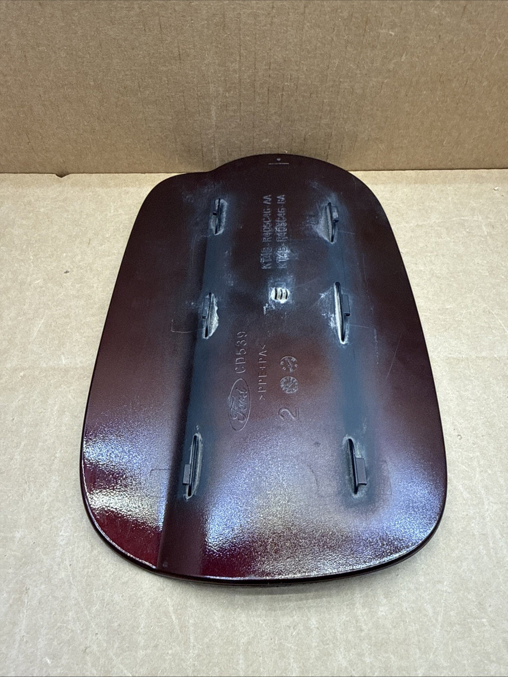 2019-2024 Edge Fuel Gas Tank Filler Door Lid Cover  Maroon Burgundy R3 Scratched8