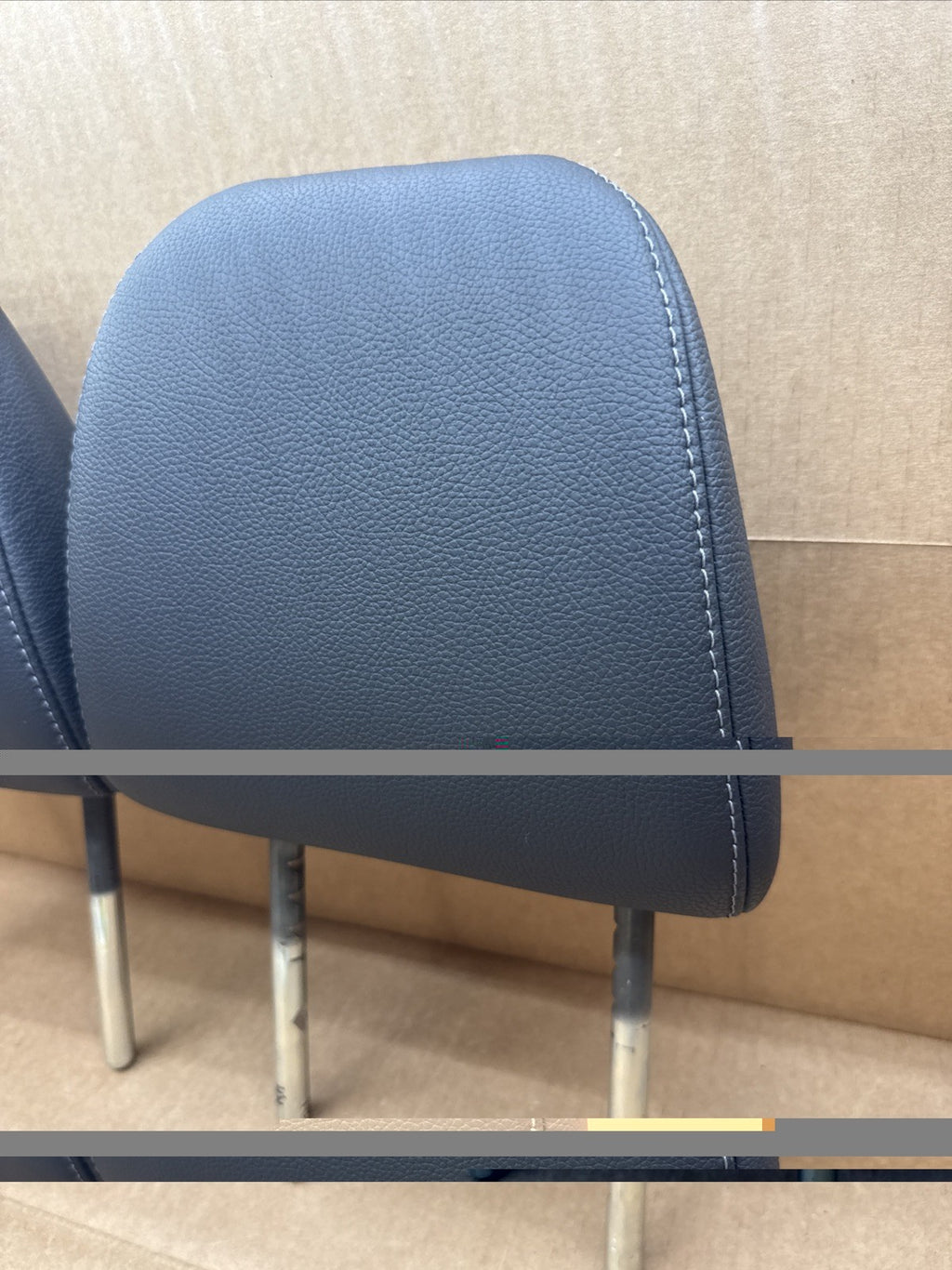 2016 2022 Honda Pilot Front Leather Left Right Headrest Set Pair OEM Black4