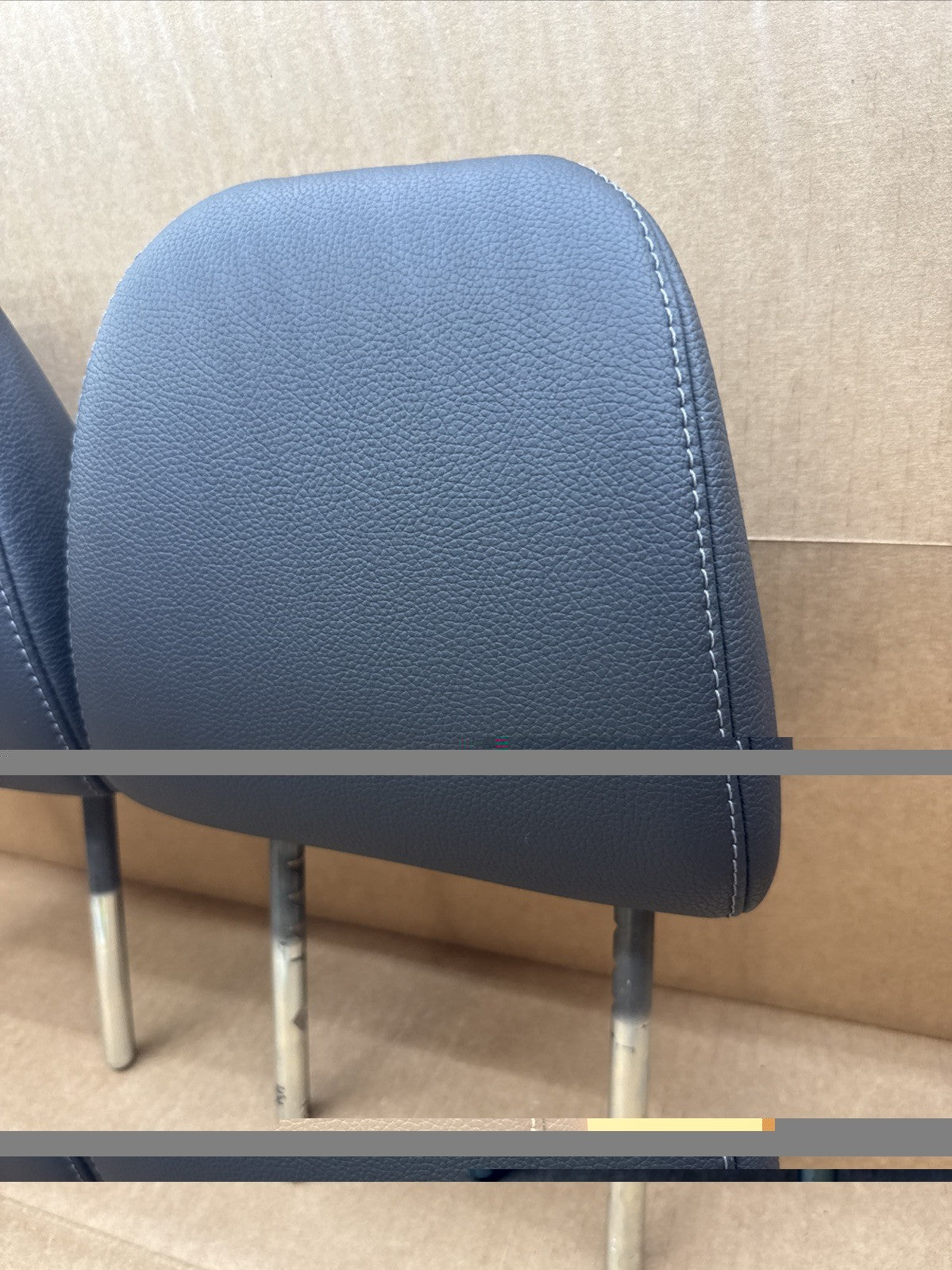 2016 2022 Honda Pilot Front Leather Left Right Headrest Set Pair OEM Black4