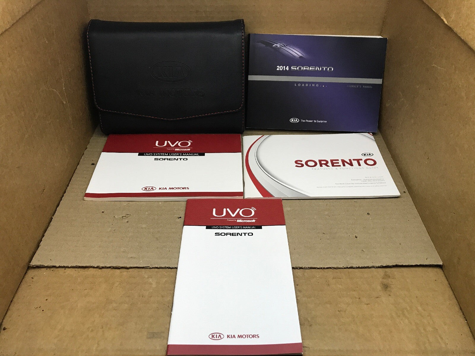 2014 14 KIA SORENTO OWNER'S OWNERS OWNER MANUAL BOOK GUIDE SET CASE WALLET OEM0
