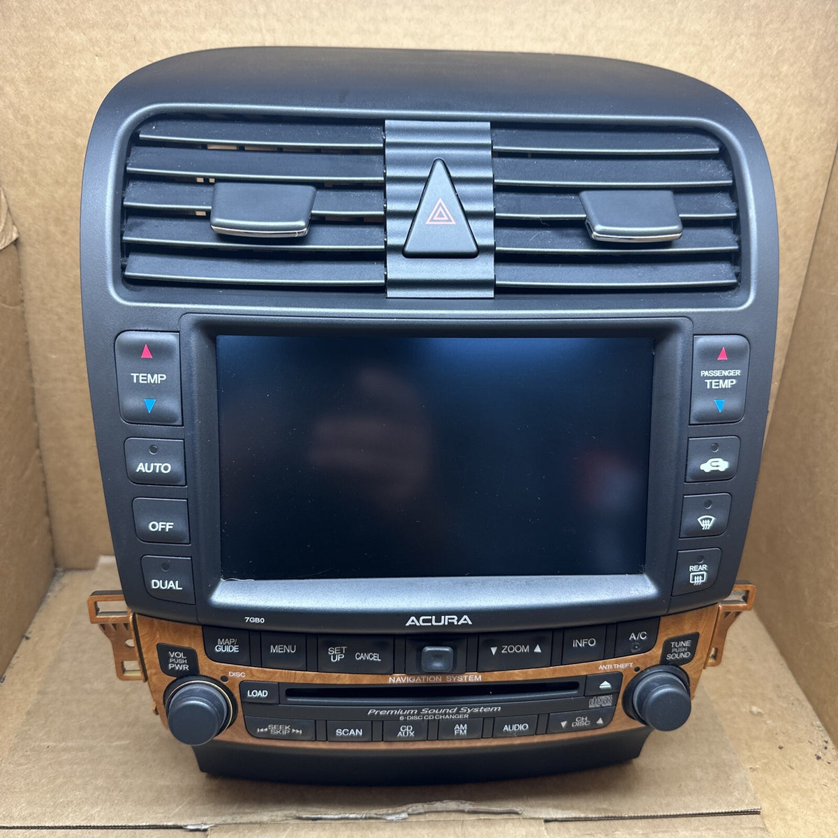 2006 2008 ACURA TSX NAVIGATION GPS RADIO STEREO CD CHANGER 39175 SEC A820 M10