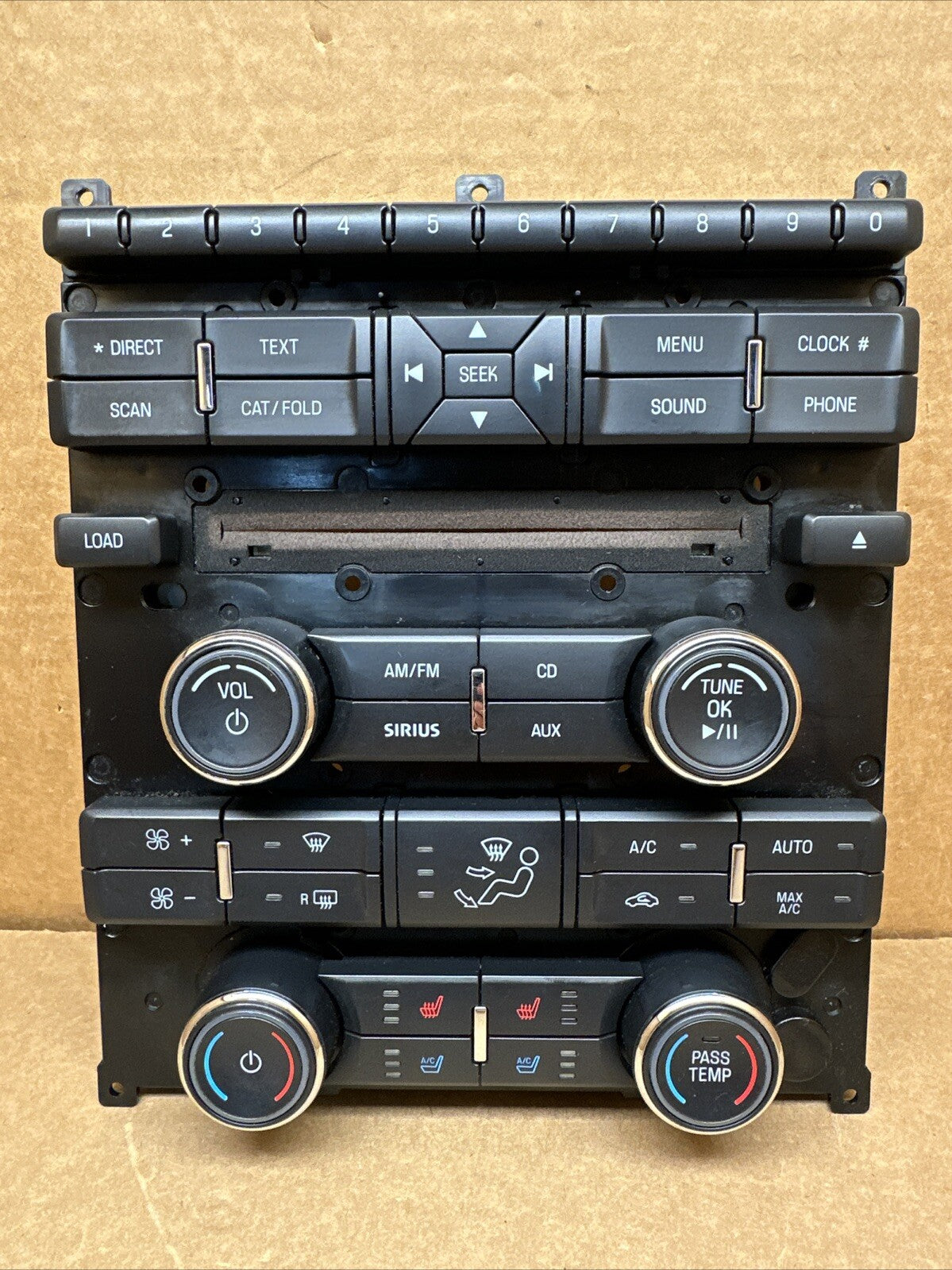 2010 2012 Ford Taurus Radio Face Plate Climate Control Panel OEM AG1T 18A802 DB0