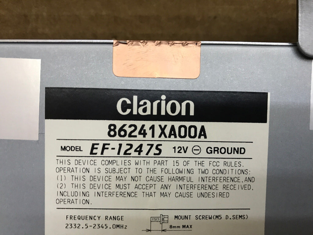 2011 SUBARU LEGACY OUTBACK CLARION XM SATELLITE RADIO MODULE 86241XA00A EF 124751