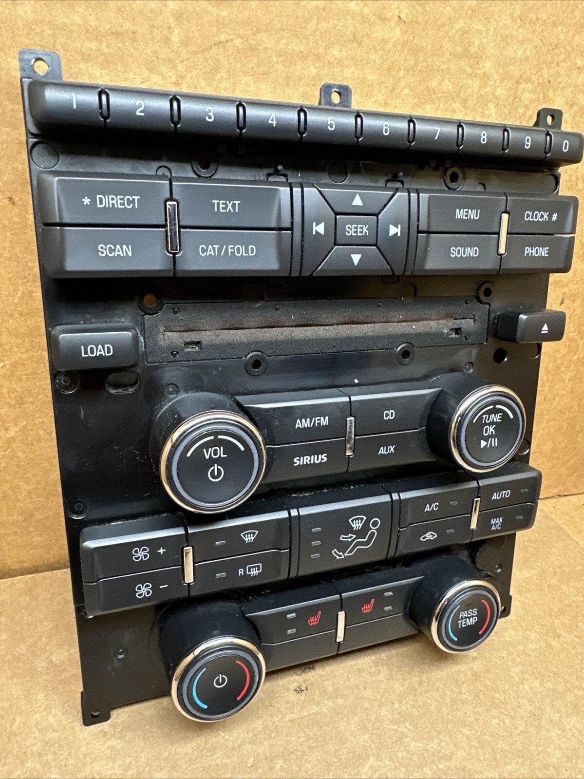 2010 2012 Ford Taurus Radio Face Plate Climate Control Panel OEM AG1T 18A802 CB3