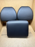2014 2020 NISSAN ROGUE REAR LEFT CENTER RIGHT SEAT BLACK LEATHER HEADRESTS0